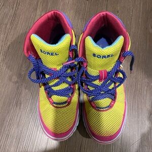 Sorel Kids' Yellow and Blue Sneakers